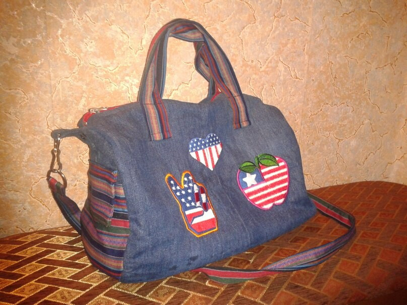 Джинсовая сумка для дочки. от Afina477