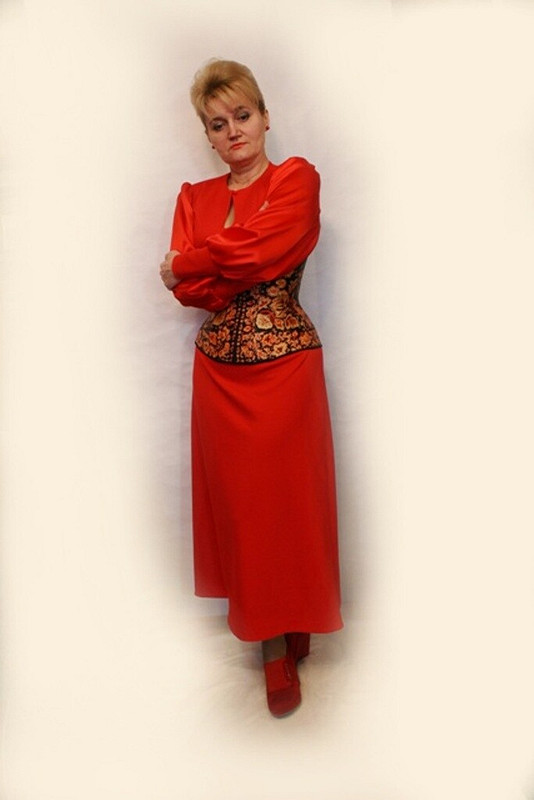 Платье Сударыня-с корсетом и съемным воротником из ППП от iskushenie