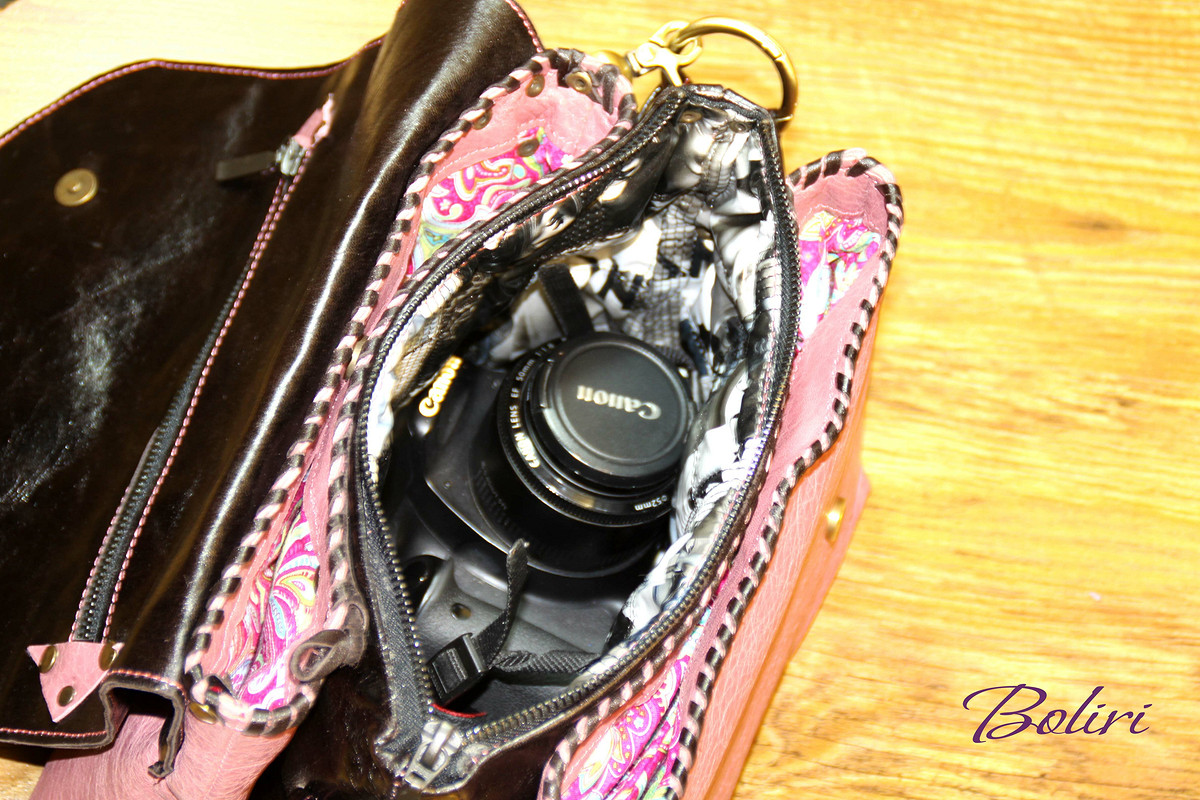 Кожаная фотосумочка + сумочка +... «Тravel» от Ирина Болдырева