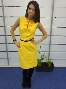 Лимонное платье на Новый Год =)