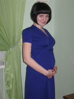 Работа с названием Платье для беременных для дома