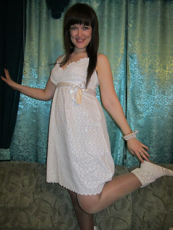 Белое романтичное платье, для похода на свидание от катарина