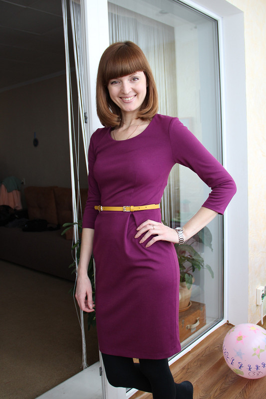 платье цвета  бордо от Елена 1980