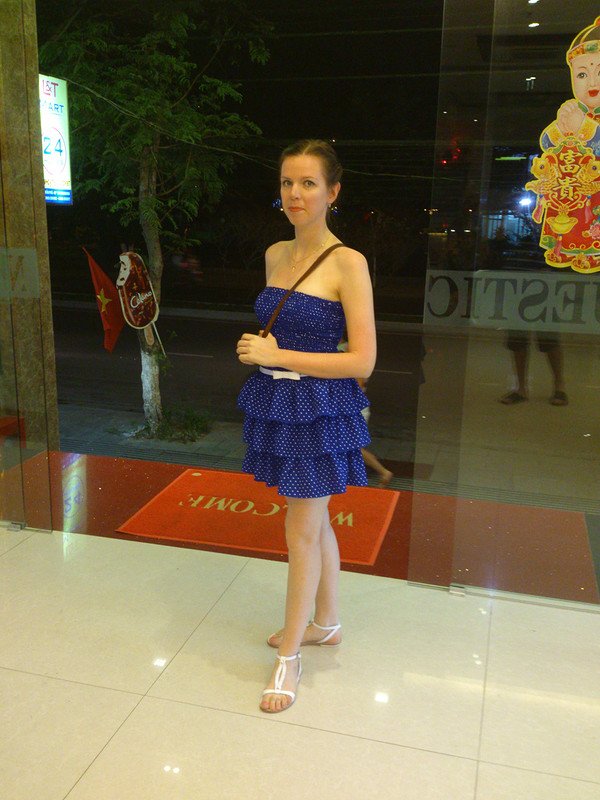 Синее платье от lalla