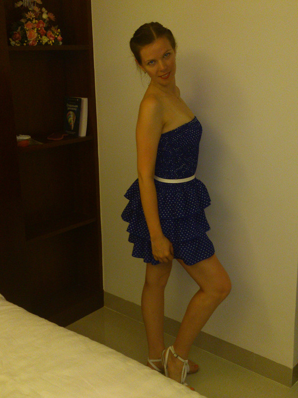 Синее платье от lalla