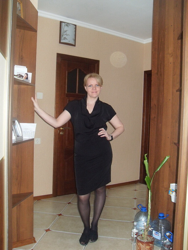 чёрное платье и на работу и в гости от LulaVesna