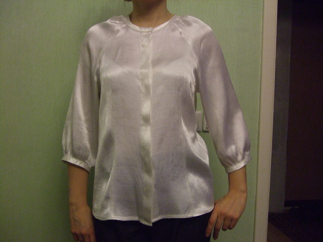 Блуза из атласа от Гордеева Татьяна
