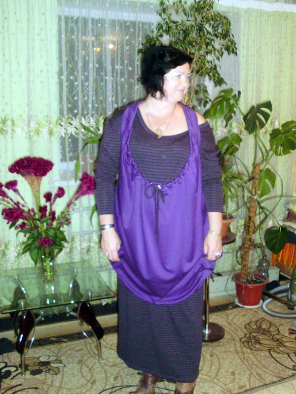 Комплект - платье и необычный жилет от Натали29