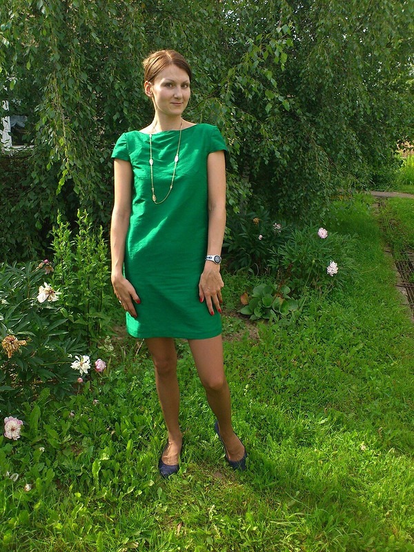 Изумрудное платье на очень жаркое лето от Isenok