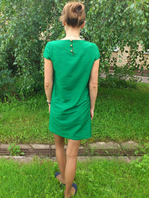 Изумрудное платье на очень жаркое лето от Isenok