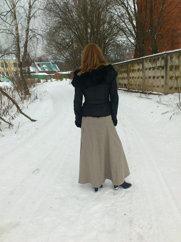 Теплая зимняя юбка от Isenok