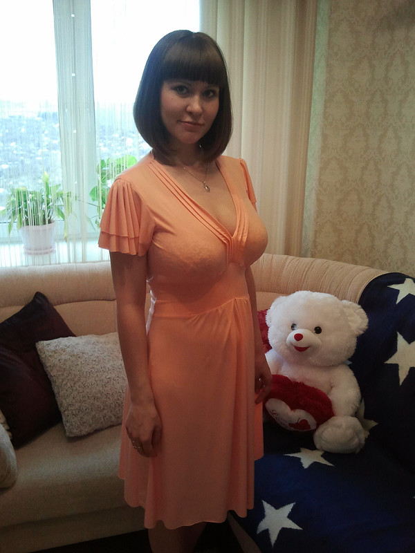 персиковое платье от lady-ol4ik