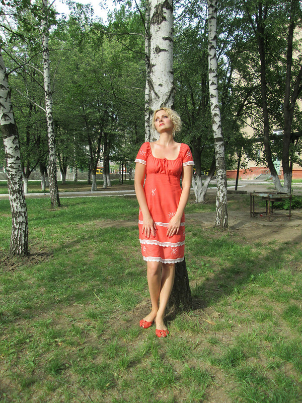Деревенское платье от oxano4ka