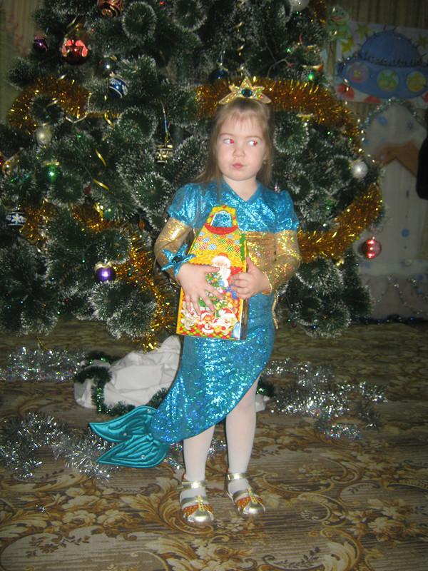 Карнавальный костюм Русалка, рост 110 см фото
