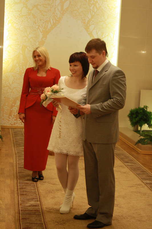 скромное платье для скромной свадьбы))))))))))) от ЕленаК