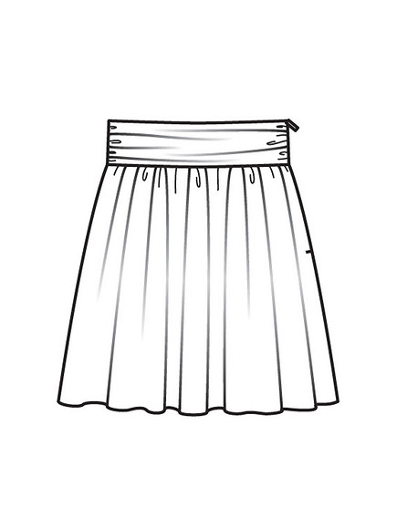 Как сшить пышную юбку-солнце на широком поясе для девочки