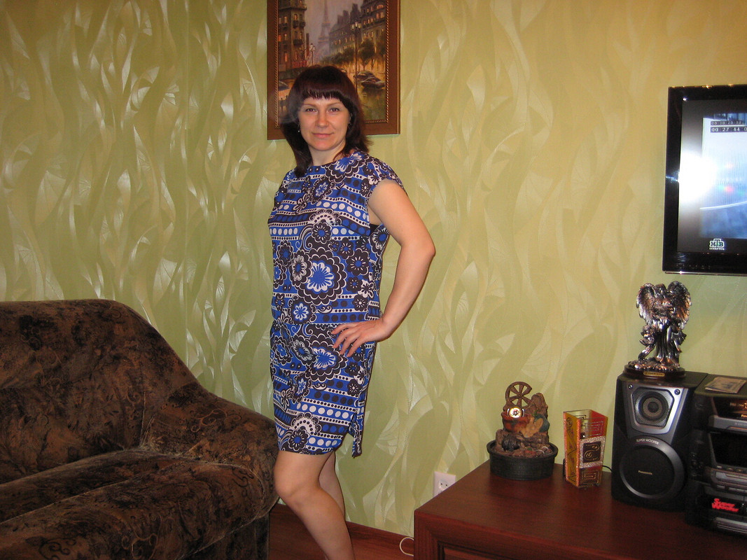 Синее платье от Danuta