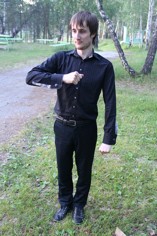 Рубашка «Черное с серебром» от Tan-Blekky