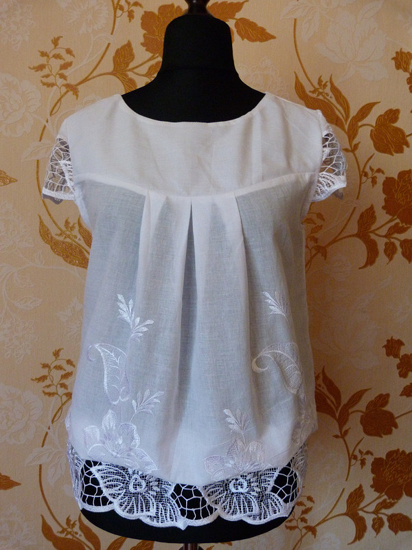 Белая блузка от ЕЛЕНА1