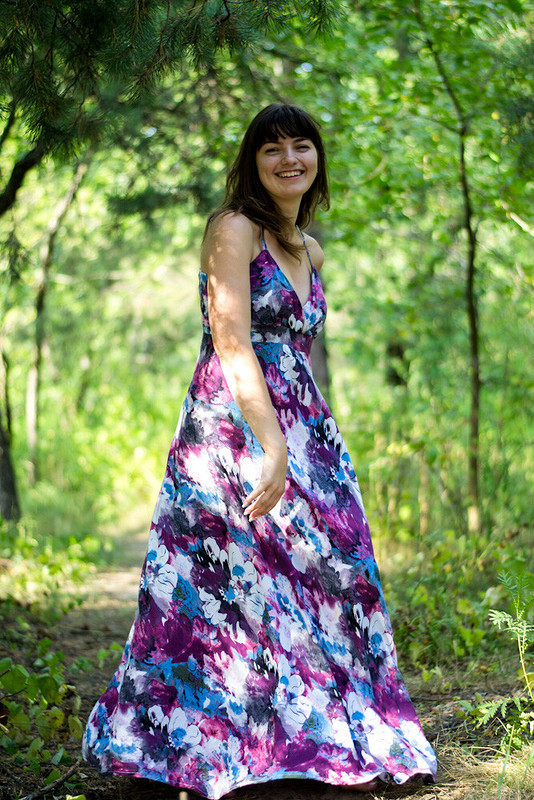 Летний сарафан макси: мой вариант платья от Барбары Шварцер от valen_tina