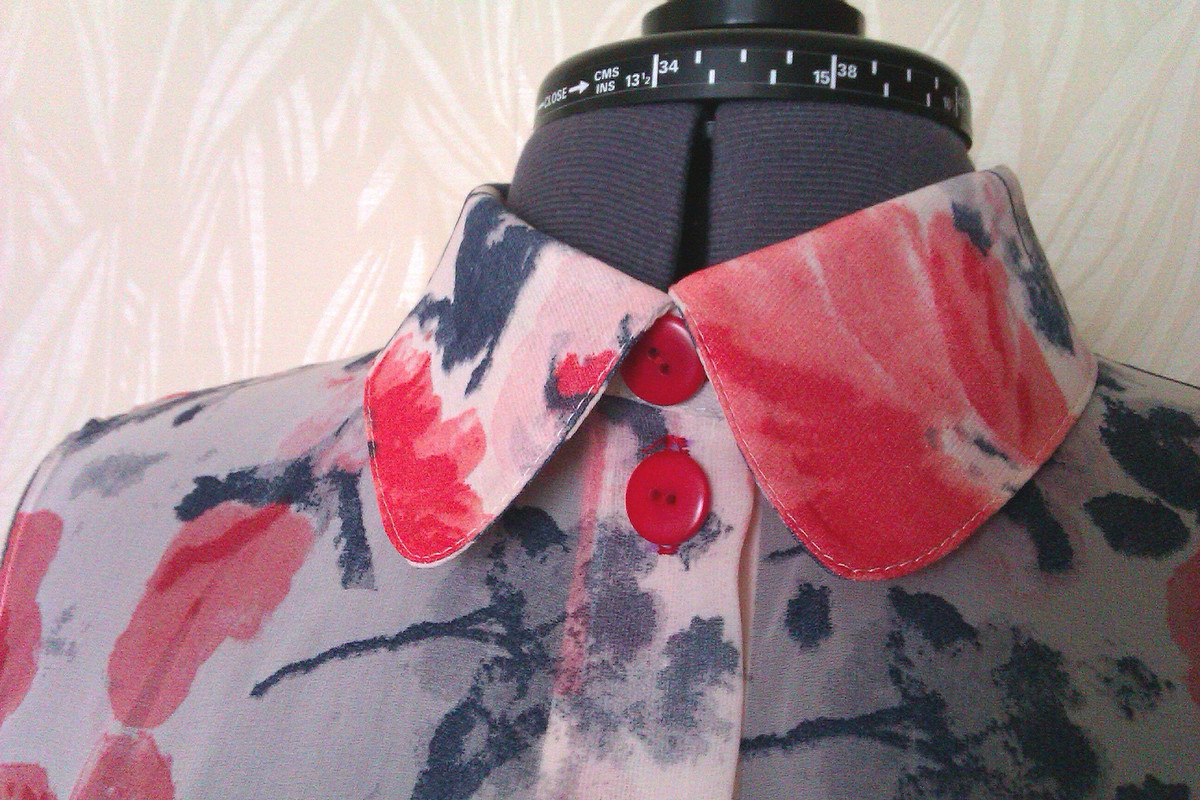 Блузка «красные цветы» от jane kharlamova