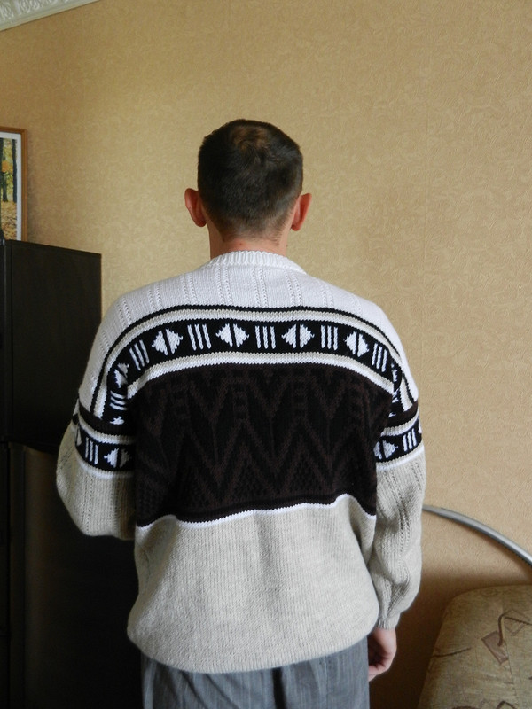 День вязания!!! Мужской пуловер. от Татуля К