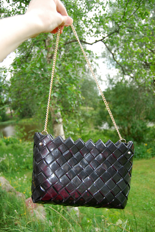 Чёрная лаковая сумочка от НадеждаНилова