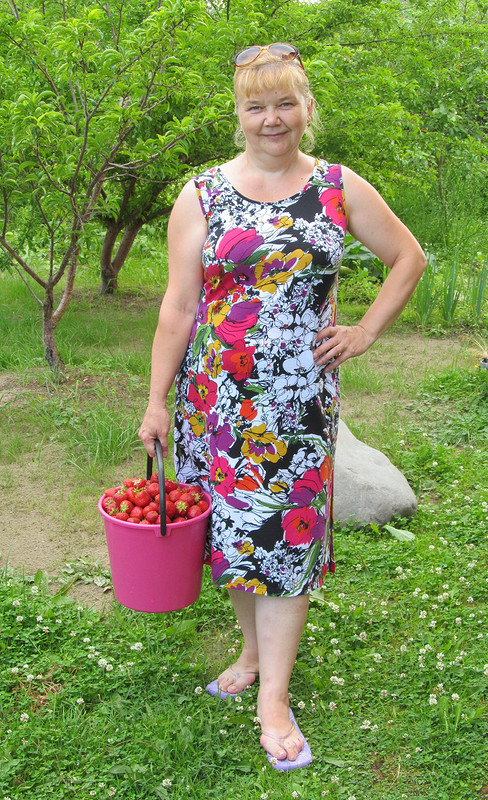 МОЕ ЛЕТО #3...платье-алкоголичка или «во саду ли, в огороде» от Елена  arvovna