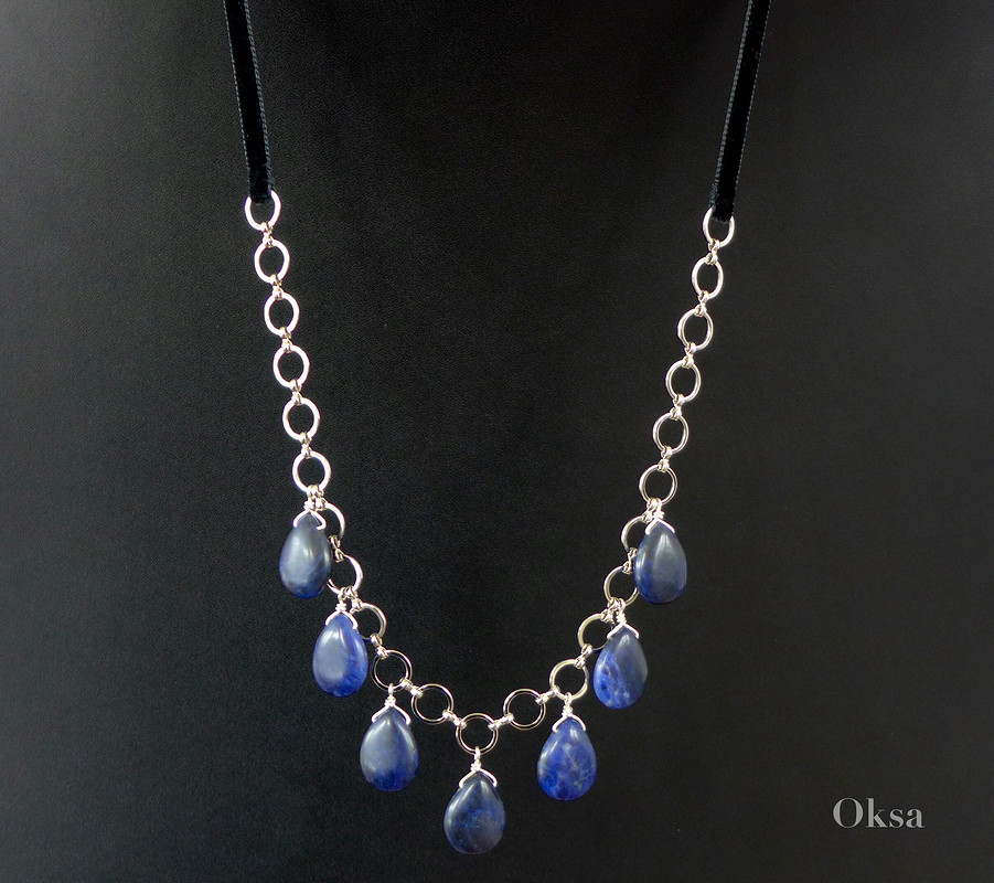 Колье «Синий камень» от Oxxana