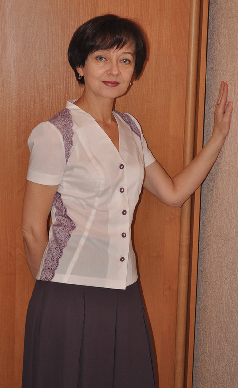 Блузка к юбке от Галина