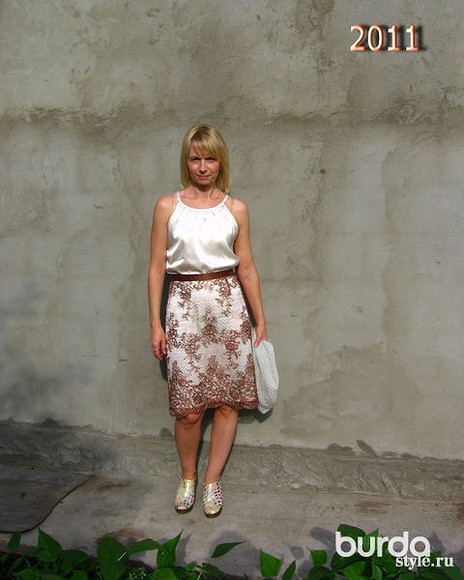 Белая кружевная юбка – воплощение нежности