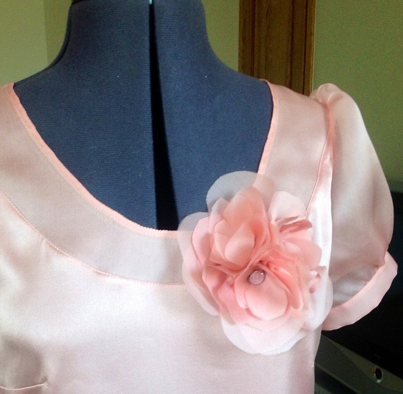 Нежно-розовая блуза от Lidiya-555