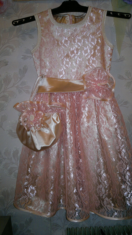 персиковое платье от ОлЬгА726