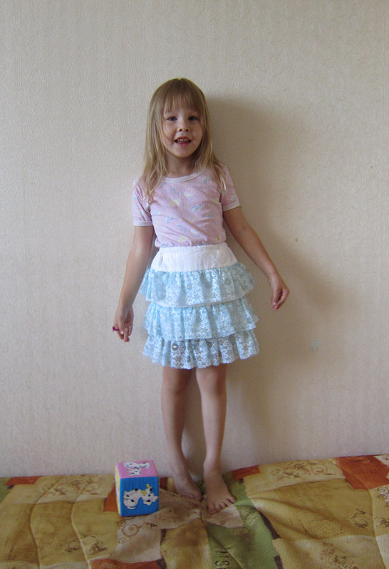Ручная юбка-облачко от Утеалиева Ольга
