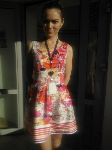 Простое цветочное платье от Irina_ship