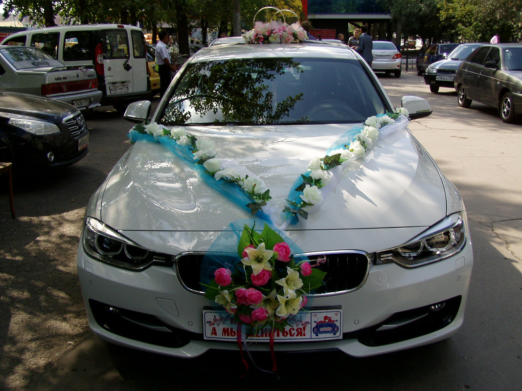 Свадебные украшения на машины от Татьяна Кир