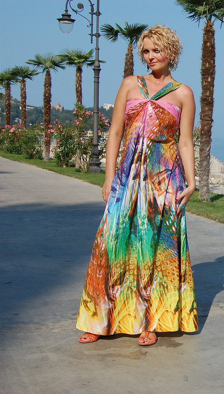 Отпуск: Платье «хвост павлина» от oxano4ka