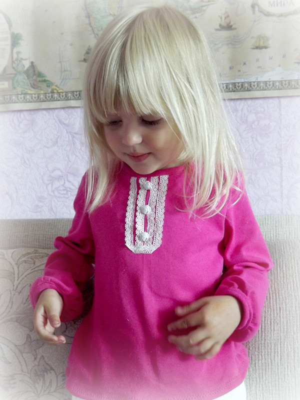 Детская блуза из трикотажа от Pionella