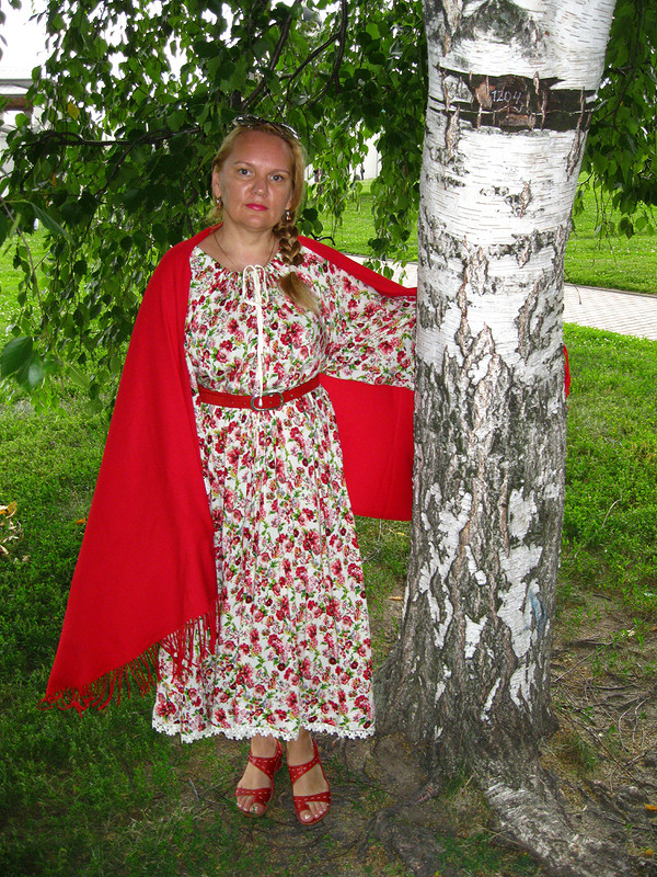 Платье в фольклорном стиле. от Елена А.