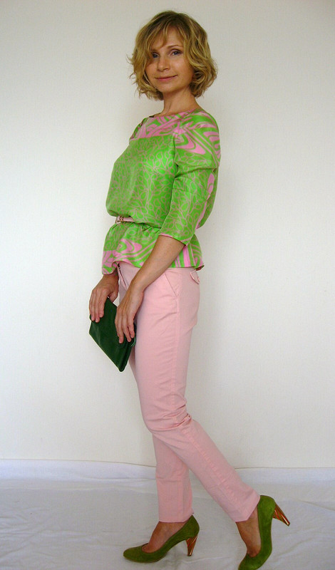 шелковая блузка-реглан от Марина Гаськова