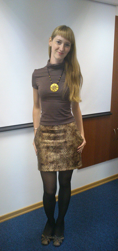 Леопардовая мини-юбка от Zuzhik