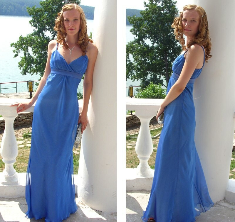 голубое платье от АнастасияХ