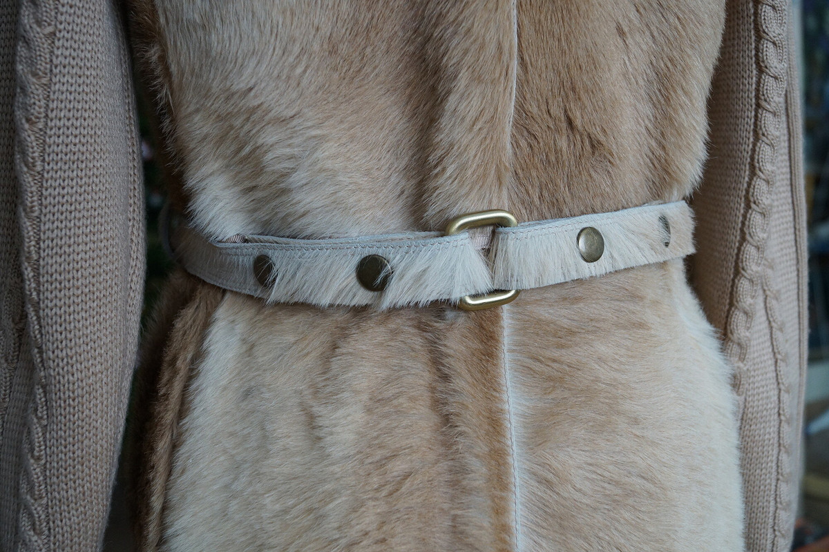 Пальто - натуральный мех кенгуру + трикотаж от vasya85