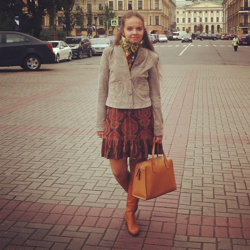 Осеннее платье! от polina glazkova