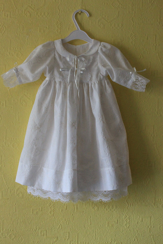 Крестильное платье и чепчик для девочки. от stepzlatik