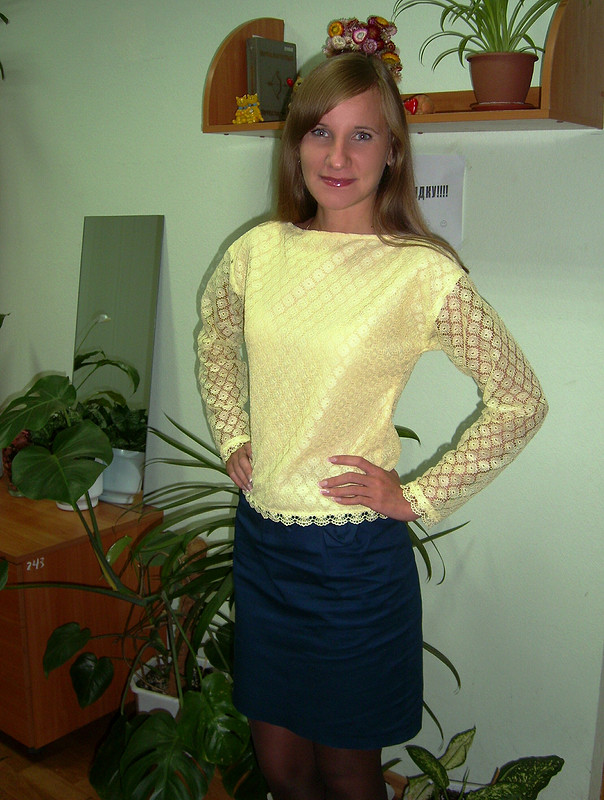 Кружевная блузка от Ulia Syhanova