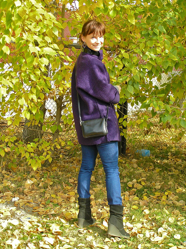 Уютное пальто на теплую осень от olga-beretta