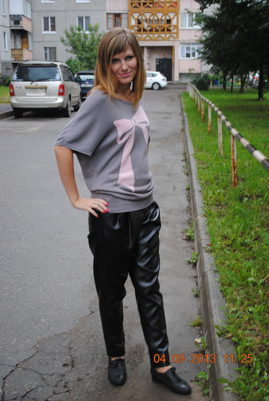 Мой второй опыт шитья и сразу КОЖАНЫЕ брюки!!! :) от ElenaYakovleva
