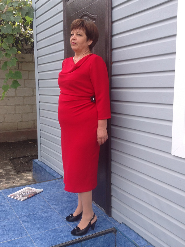 красное платье на выход от S_Eleha