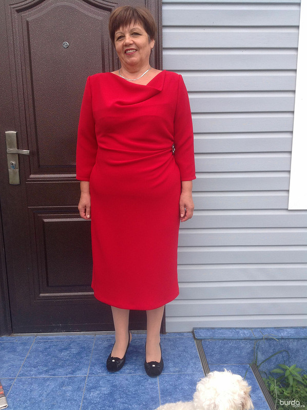 красное платье на выход от S_Eleha